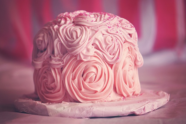 pink sprinkle cake
